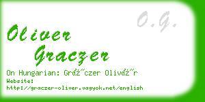 oliver graczer business card